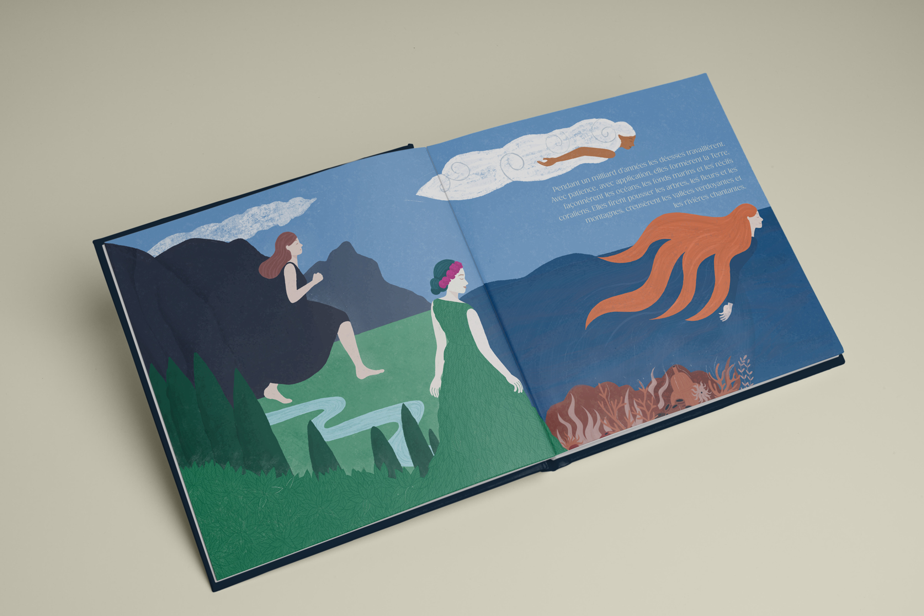La Nymphe de Paleokastrítsa - livre illustré - Manon Senal Noe Lazare 1